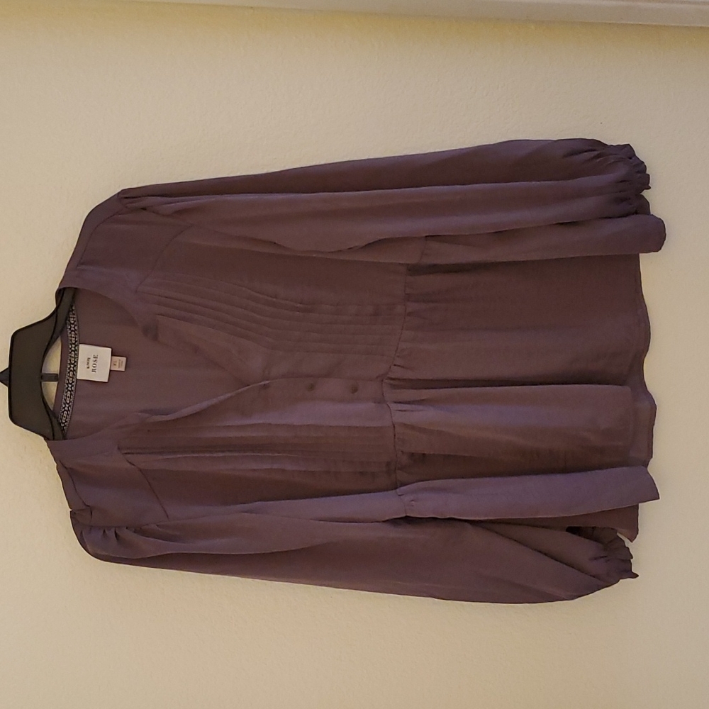 Knox Rose Flowy Purple Blouse